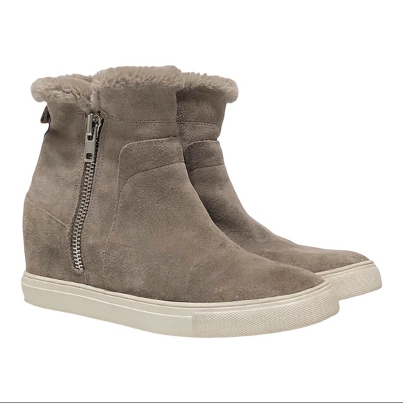 Steven By Steve Madden Shoes - Steve Madden Cacia Leather Hidden Wedge Boots